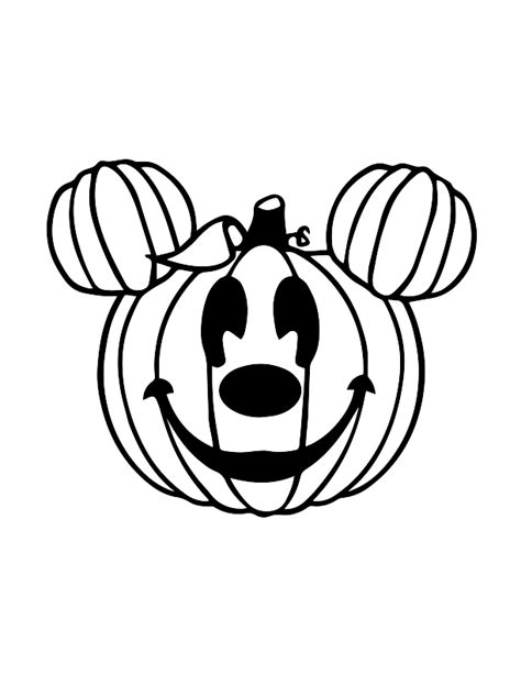 Printable Mickey Mouse Pumpkin