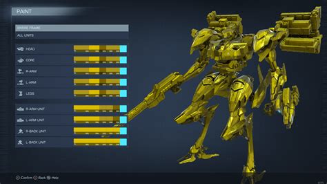 What is the best Full Gold color code? : r/armoredcore