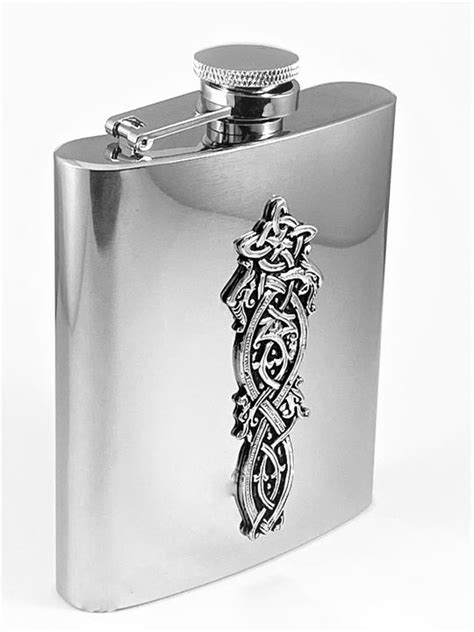 Celtic Whiskey Flask 8 oz - Irish Handmade Gifts