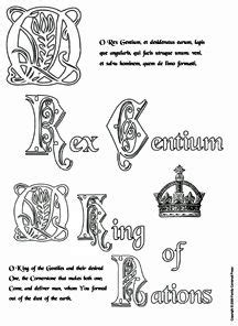 O Antiphons Coloring Pages