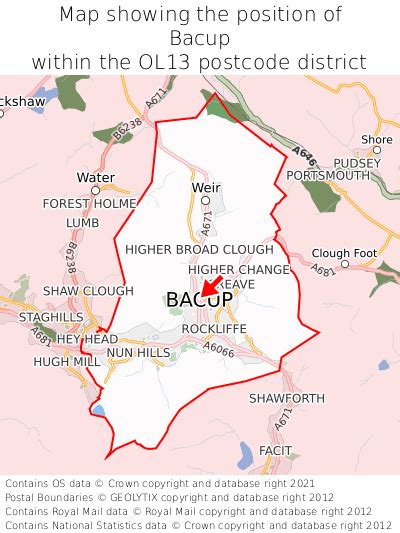 Where is Bacup? Bacup on a map