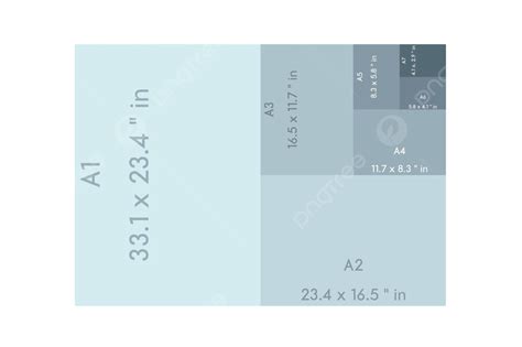 Standard Paper Sizes With Labels And Inch Dimensions Vector, Sample, A6 ...
