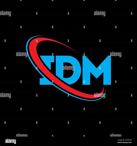 IDM logo. IDM letter. IDM letter logo design. Initials IDM logo linked with circle and uppercase ...