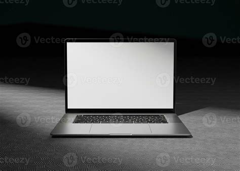 Dark Laptop Screen Mockup for Branding Identity Presentation 31713388 ...