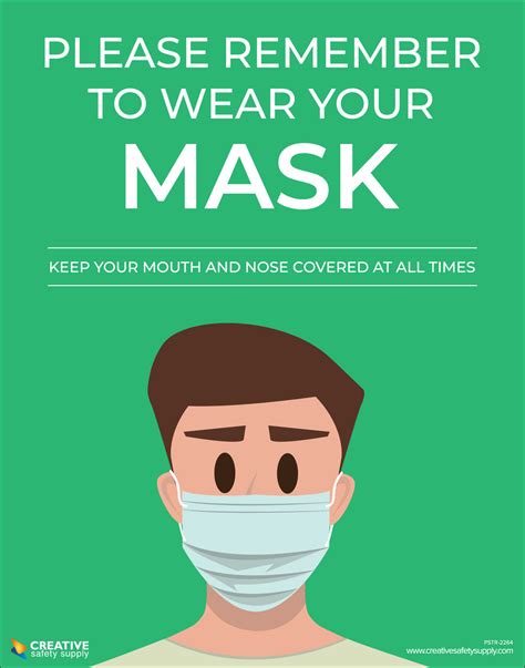 Please Remember To Wear Your Mask Covid-19 - Poster