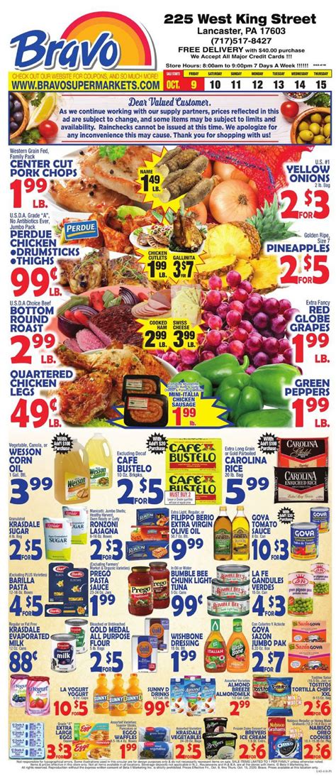 Latest Bravo Supermarkets Weekly Ad from 09/10/2020 to 15/10/2020 💜 ...