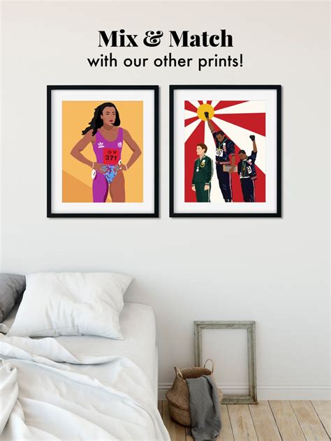 1968 Olympics Black Power Salute Rays Tommie Smith Printable - Etsy