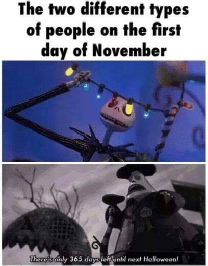 The Funniest October 31st vs November 1st Memes - Lola Lambchops