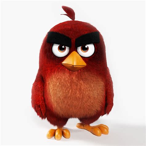 Angry Bird Red 3D asset | CGTrader