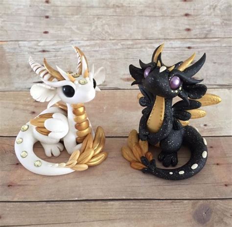 Golden angel dragons by Dragonsandbeasties | Clay dragon, Clay art, Dragon sculpture