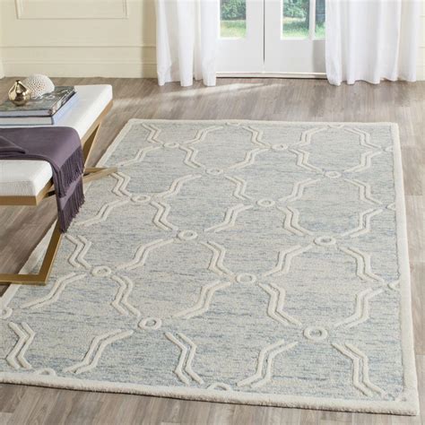 Safavieh Cambridge Light Blue/Ivory 5 ft. x 8 ft. Area Rug-CAM728B-5 ...