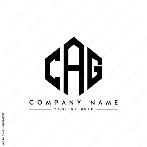 CAG letter logo design with polygon shape. CAG polygon logo monogram ...