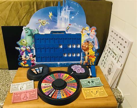 Disney Pressman Wheel of Fortune Board Game | Etsy