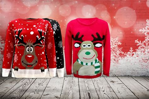 Kids' Christmas Jumpers - 5 Designs! - Wowcher | Christmas jumpers, Knitted christmas jumpers ...