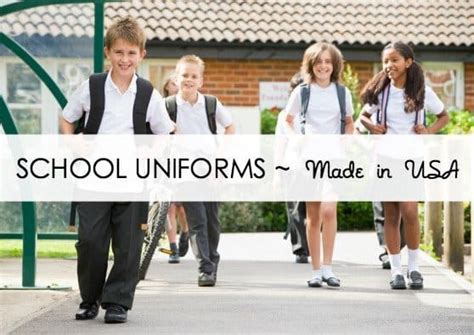 Four Sources for Made in the USA School Uniforms • USA Love List