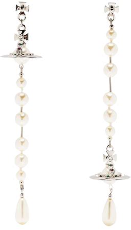 vivienne westwood Vivienne Westwood Broken Pearl Drop Earrings | ShopLook