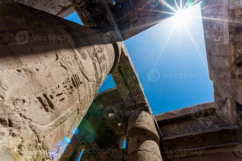 antique columns in a karnak temple in luxor 3027708 Stock Photo at Vecteezy