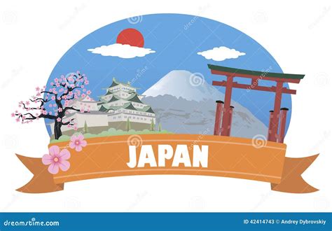 Japan. Tourism and travel stock vector. Illustration of journey - 42414743