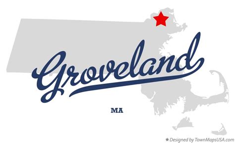 Map of Groveland, MA, Massachusetts