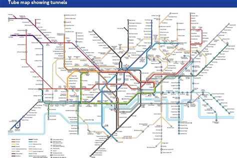 Tube map showing tunnels to help London Underground claustrophobia ...