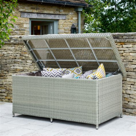 Bramblecrest Monterey Large Outdoor Cushion Storage Box - Grey