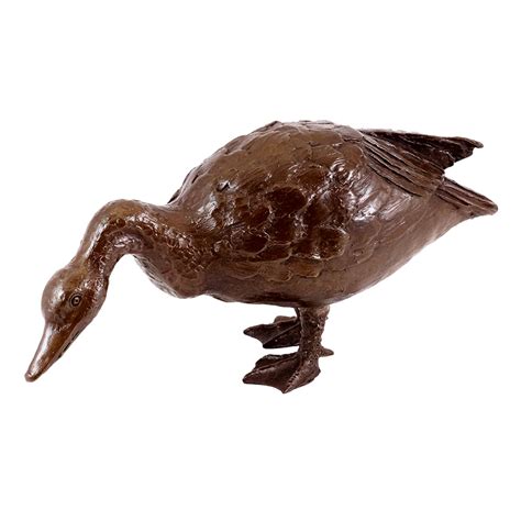 Bronze Duck Statue - Art Figurine