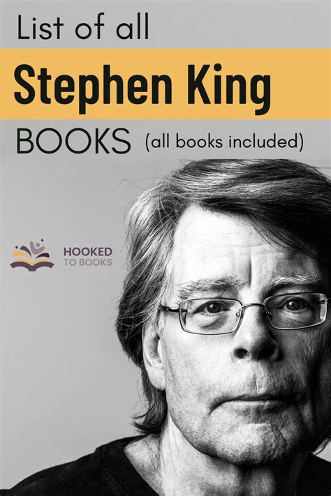 The Complete List of Stephen King Books in Order | Stephen king books, Stephen king, King book