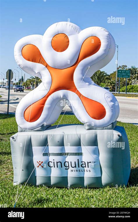 Miami Florida,Cingular Wireless carrier service logo symbol Stock Photo ...