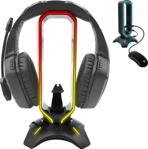 Vertux Tilted Nation RGB Headset Stand and Gaming Headphone Display ...