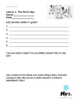 5-Week Lesson Plans: Way of the Warrior Kid Activities and Discussion Questions