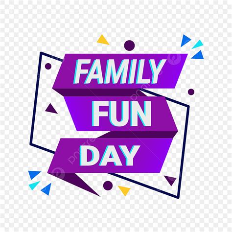 Family Fun Day Clipart Transparent Background, Family Fun Day Design Element, Poster, Pursuit ...