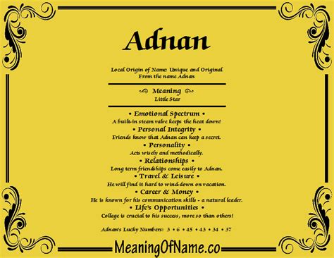 Adnan - Meaning of Name