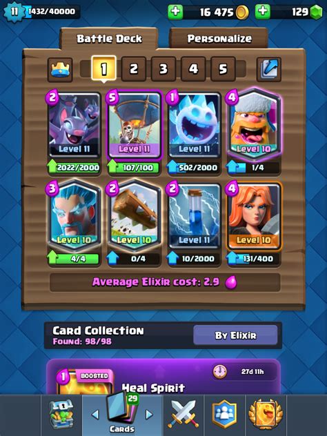 My lumberloon deck i have another variant with a more tank cards just just ask and ill post it ...