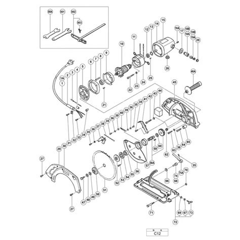 Hitachi CIRCULAR SAW C12 Spare Parts