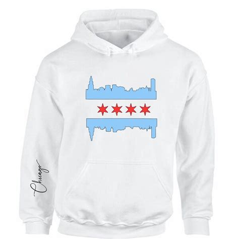 Chicago Flag Hoodie - Etsy