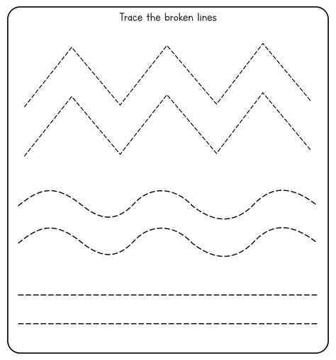 Printable Tracing Lines