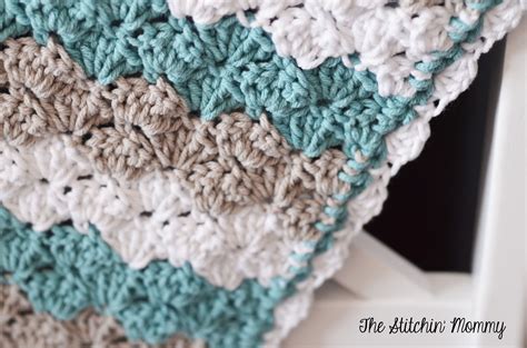 Shell Stitch Baby Blanket - Free Pattern