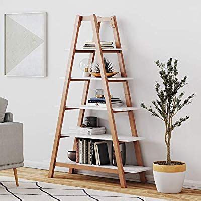 Amazon.com: Nathan James 62201 Carlie 5-Shelf Ladder Bookcase, Display ...