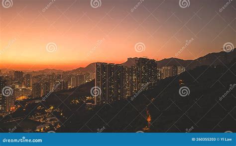 The Hong Kong Skyline from Kowloon Peak 20 May 2022 Editorial Stock ...