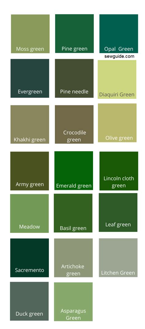 Green color and its different shades in fashion - SewGuide