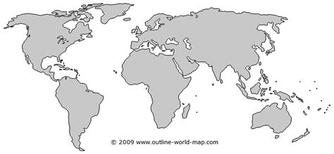 Blank World Map With Scale