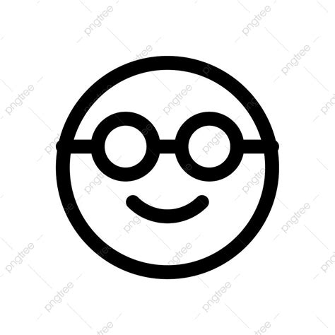 Nerd Emoji Clipart Hd PNG, Nerd Emoji With Sunglasses, Emoji Drawing, Emoji Sketch, Illustration ...