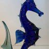 Verrerie d’art marine - Sculpture décorative hippocampe -Art Verrier