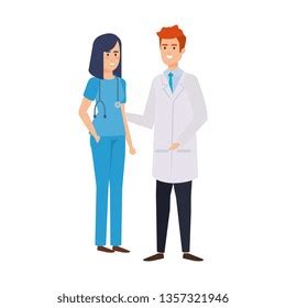 Couple Professionals Doctor Surgeon Characters Stock Vector (Royalty Free) 1357321946 | Shutterstock