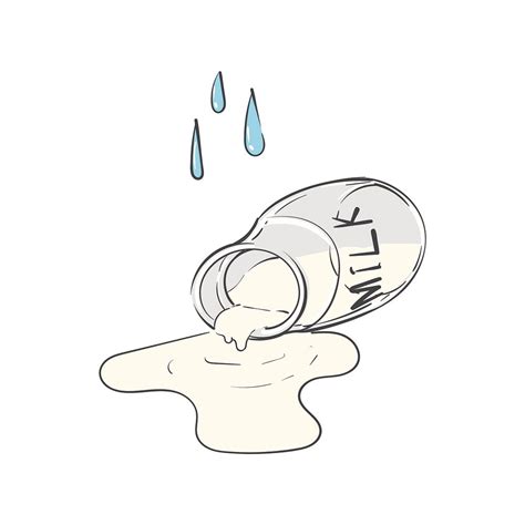 Cry over spilt milk idiom | Premium Vector Illustration - rawpixel