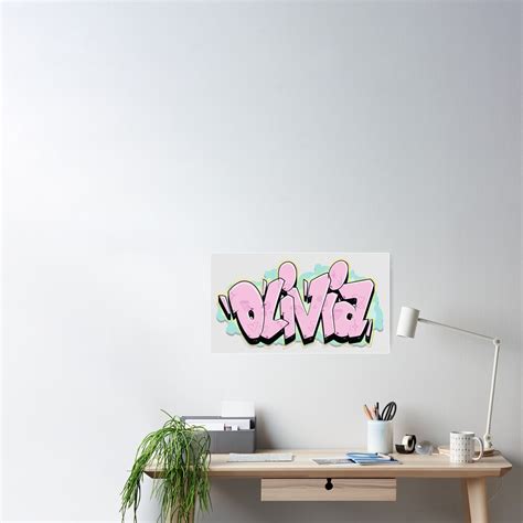 "Olivia Graffiti Name" Poster for Sale by NameGraffiti | Redbubble