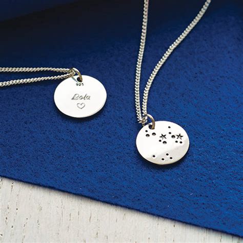 silver zodiac constellation necklace by suzy q designs ...