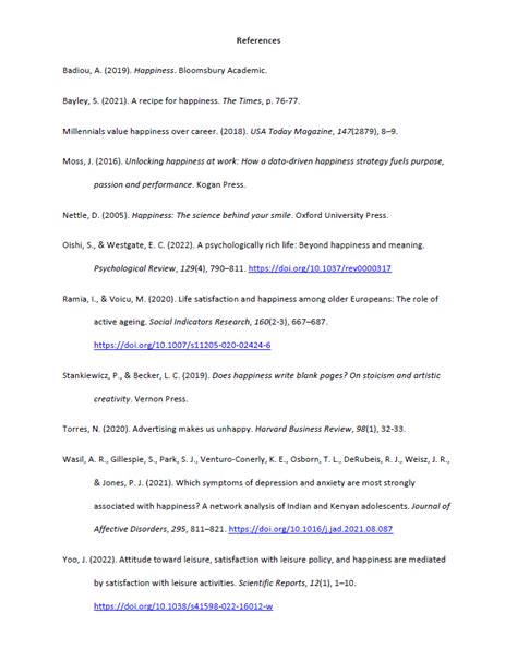 Sample Reference List - How to Cite in APA Style (7th Edition ...