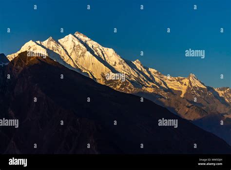 Sunrise over Rakaposhi Peak Stock Photo - Alamy