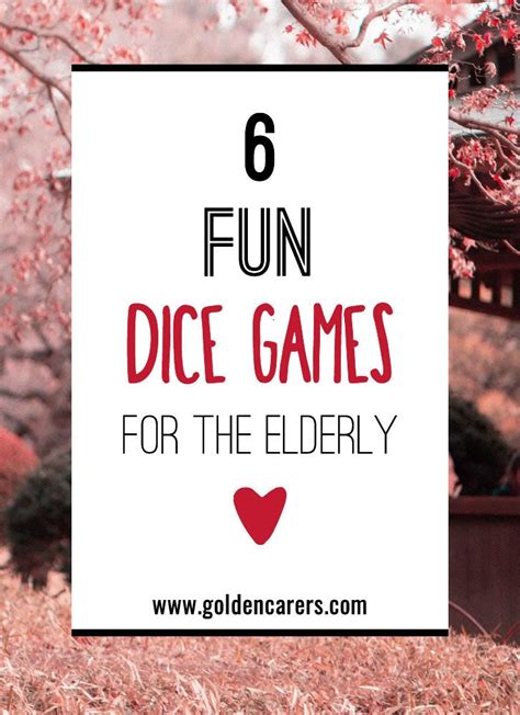 6 Fun & Easy Dice Games for the Elderly | Games for elderly, Senior ...